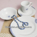 KC-00134 / jantar de porcelana / cor branca / tigela de sopa / prato de sobremesa